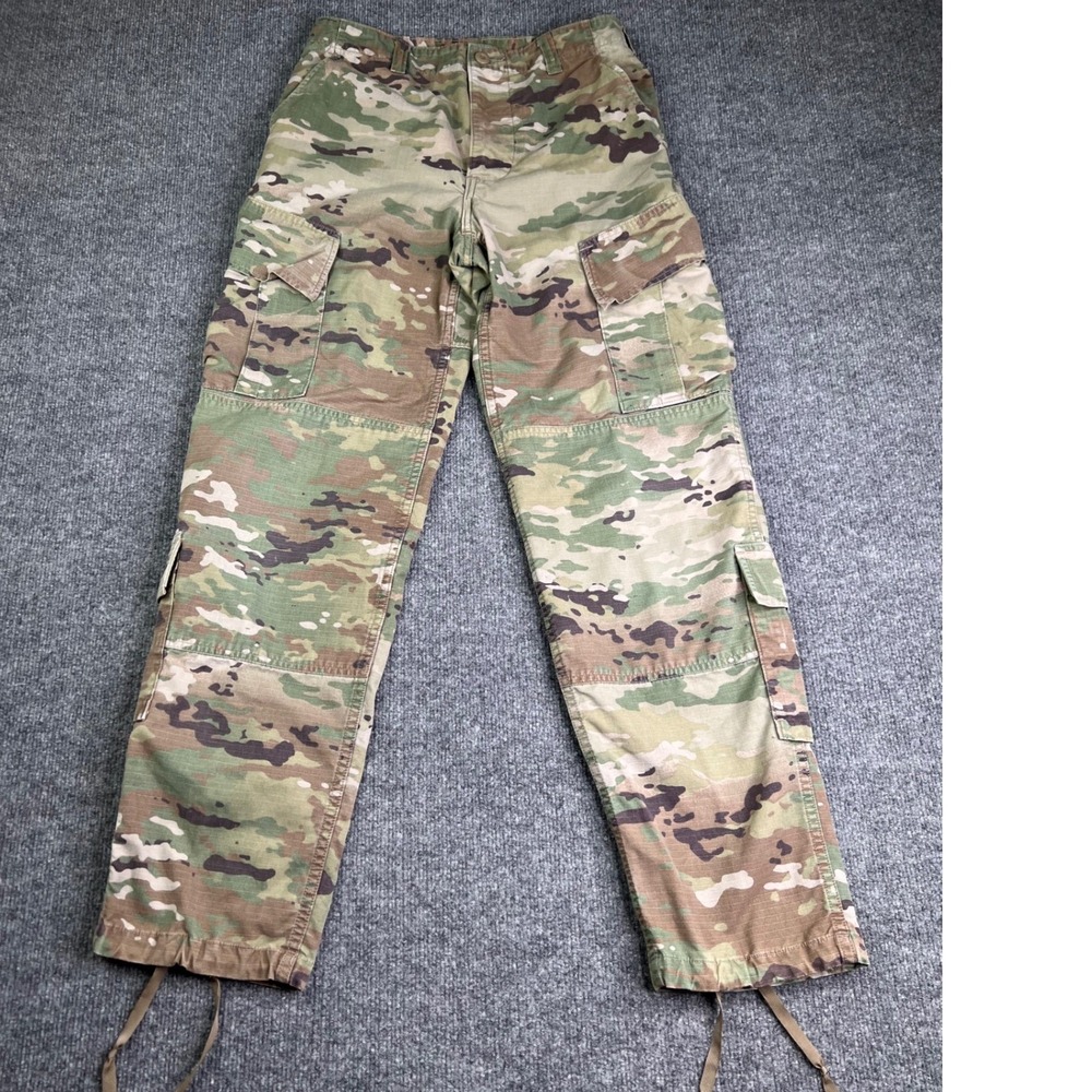 Military ACU Trousers Unisex Small Regular Camo OCP Multicam Cargo Pants Ripstop